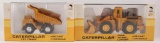 Group of 2 Shinsei Caterpillar Die-Cast Construction Vehicles in Original Boxes