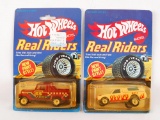 Group of 2 Hot Wheels Real Riders Die-Cast Cars in Original Packaging