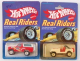 Group of 2 Hot Wheels Real Riders Die-Cast Cars in Original Packaging