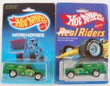 Group of 2 Hot Wheels Workhorses and Real Riders in Original Packaging