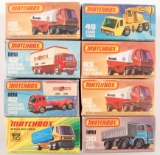 Group of 8 Matchbox Superfast Die-Cast Vehicles with Original Boxes