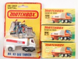 Group of 4 Matchbox No. 63 Freeway Gas Tanker in Original Boxes