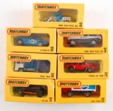 Group of 7 Japanese Market Matchbox Die-Cast Vehicles in Original Window Boxes