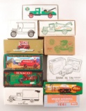 Group of 11 ERTL Die-Cast Delivery Truck Coin Banks in Original Boxes