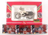 Group of 4 Maisto and Guiloy Motorcycles in Original Boxes