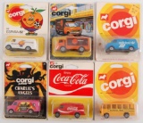 Group of 6 Corgi Junior Toy Van's in Original Packaging Featuring Charlie's Angels