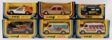 Group of 6 Corgi Toy Vehicles Mint in Original Boxes
