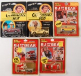 Group of 5 ERTL and Road Champs Die-Cast Vehicles in Original Packaging