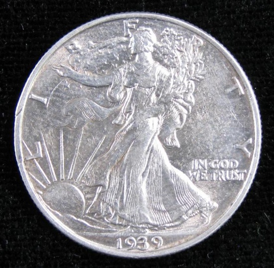 1939 Walking Liberty Half Dollar.