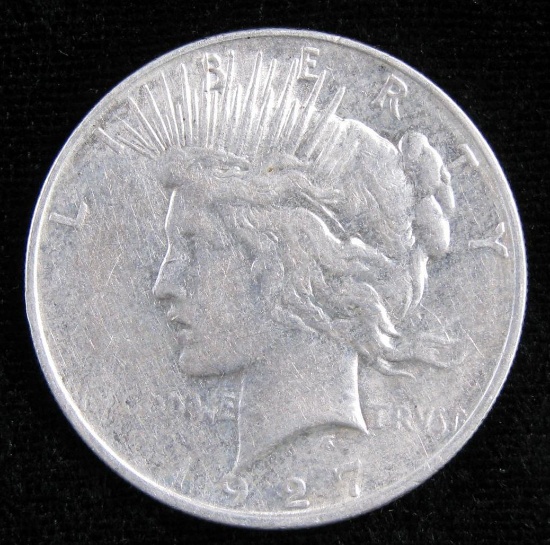 1927 D Peace Dollar.