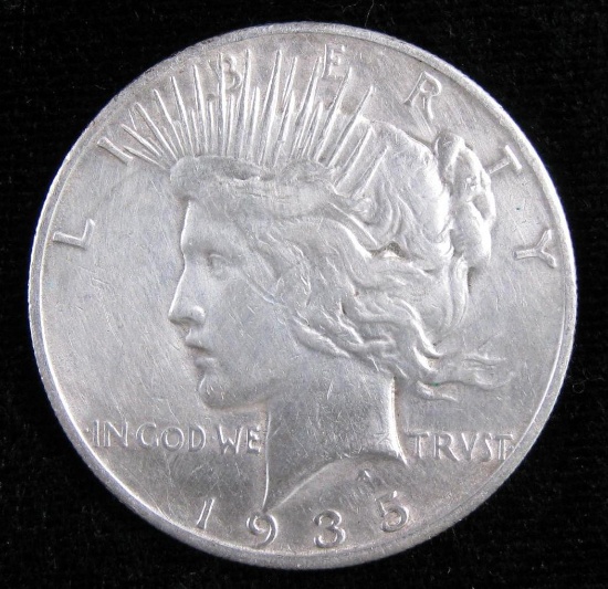 1935 S Peace Dollar.