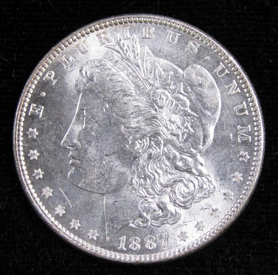 1887 Morgan Dollar.