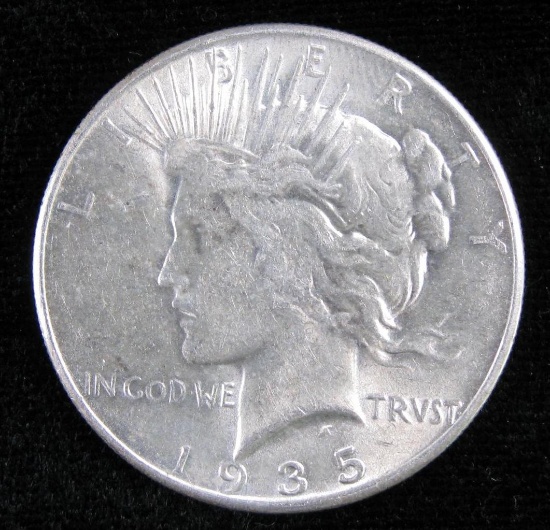 1935 Peace Dollar.