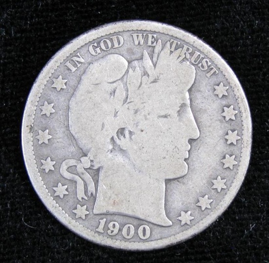 1900 S Barber Half Dollar.