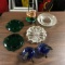 Group of vintage ashtrays and and more