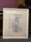 Framed Painting in Abstract Ivory and Peach Tones
