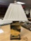 Gold Metal Base Lamp with Shade
