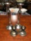 Lot of 2 Sets : Sterling Silver Candle Holders