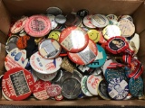 Lot of buttons and pins