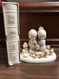 Precious Moments Edition Bible and figurine