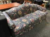 Blue Floral Sofa