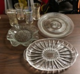 Group of 7 : Glass Veggie Tray and more