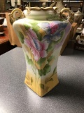 Nippon Floral Vase w/ gold accents