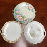 Lot of 3 : Porcelain Platters