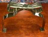 Dept 56 Metal Plate Holder w/ Ribbon Design