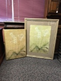 Lot of 2 : Framed Orchid Pictures