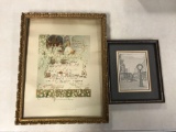 Framed Prints : Marriage Certificate and Downtown Mall