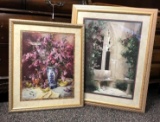 Lot of 2 : Framed Floral Prints