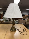 Lamp with Gold Metal Base and Shade