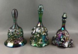 Group of 3 : Vintage Fenton Glass Bells