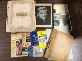 Group of Vintage Scrapbooks, Photos + Cookbooks