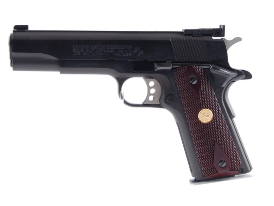 Colt Government Model MK IV Series 70 Gold Cup National Match .45 Auto Pistol with Original Case