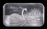 Art Bar: One Ounce .999 Silver Ingot Mother's Day 1977 Madison Mint.