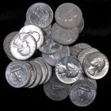 Lot of (30) 1964 D Washington Quarters 90% Silver.