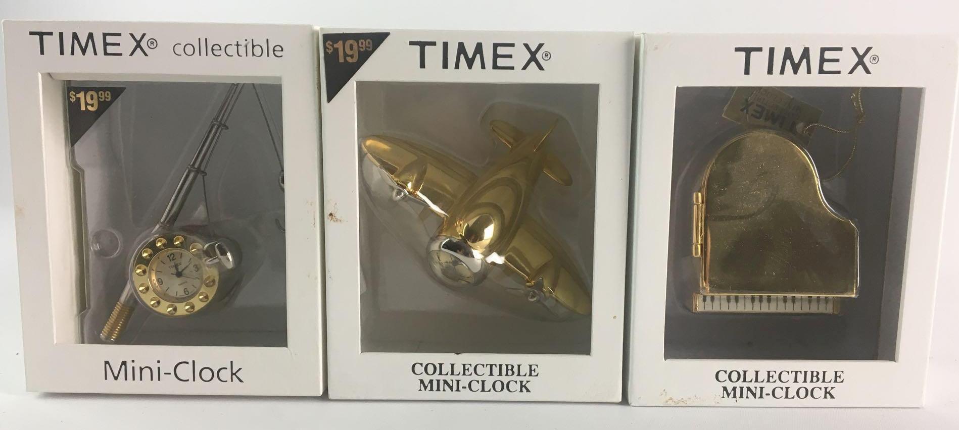 Timex Collectible Mini Clock Lot | Proxibid
