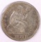 1862 S Seated Liberty Half Dollar.