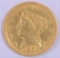 1851 $2.50 Liberty Gold.