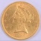 1885 S $5.00 Liberty Gold.