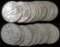 Lot of (20) 1944 S Walking Liberty Half Dollars.