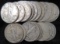 Lot of (17) 1943 S Walking Liberty Half Dollars.