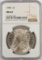 1880 Morgan Dollar. NGC Certified MS63.