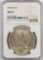 1934 D Peace Dollar. NGC Certified AU53.
