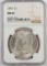 1887 Morgan Dollar. NGC Certified MS64.