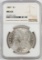 1887 Morgan Dollar. NGC Certified MS64.