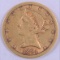1891 CC (Carson City) $5.00 Liberty Gold.