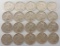 Lot of (20) 1989 American Silver Eagles.